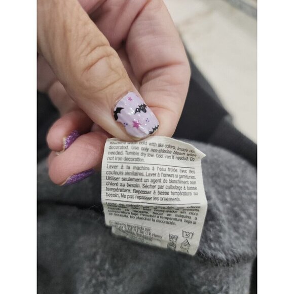 Champion Sweatshirt Crew Neck Gray Script Graphic Logo Men's Large - Picture 9 of 9